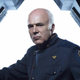 Michael Hogan as Saul Tigh on Battlestar Galactica.